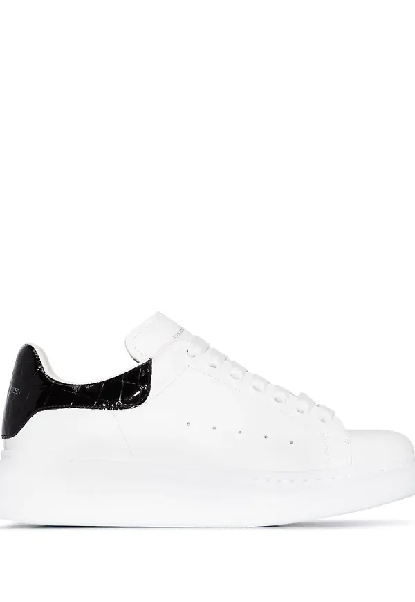 Alexander McQueen sneakers med snörning - Vit