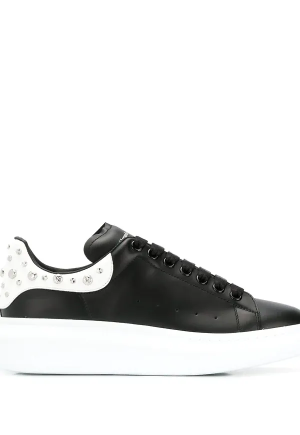 Alexander McQueen sneakers med strass - Svart