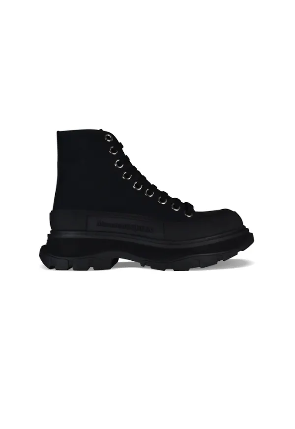 Alexander McQueen Sneakers trampar slick Svart, Dam