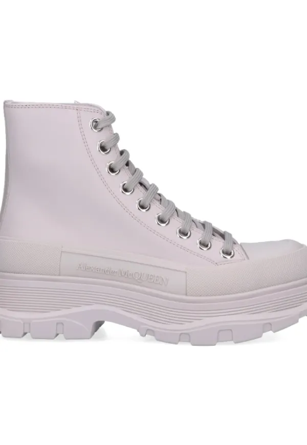 Alexander McQueen Snörstövlar Vit, Dam
