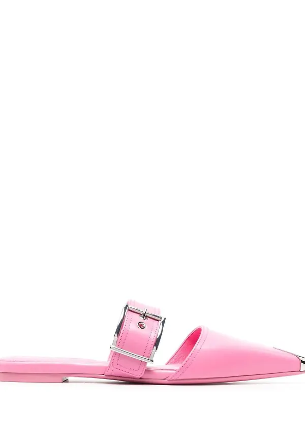Alexander McQueen spetsiga slip-ons - Rosa