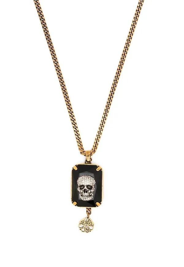 Alexander McQueen statement kedjehalsband - Guldfärgad