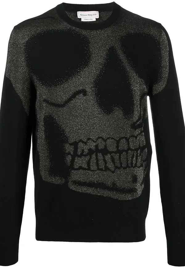 Alexander McQueen stickad tröja - Svart