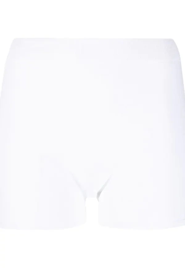 Alexander McQueen stickade korta shorts - Vit