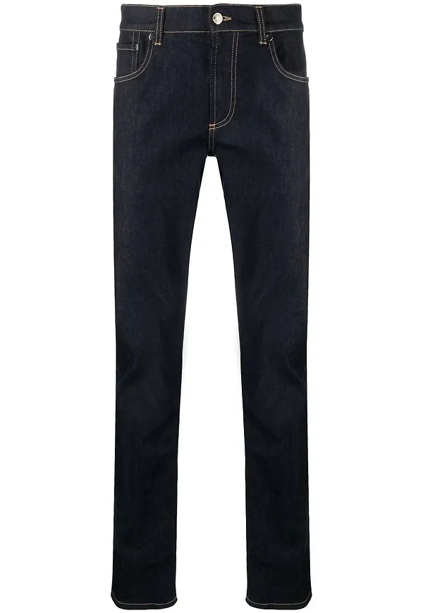 Alexander McQueen straight-jeans - Blå