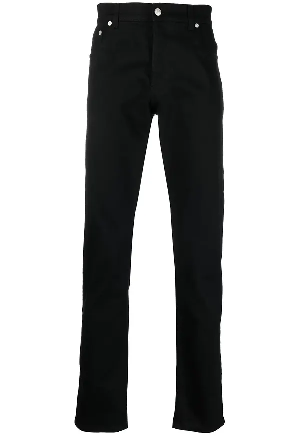 Alexander McQueen straight-jeans - Svart