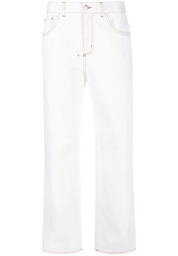 Alexander McQueen straight-jeans - Vit