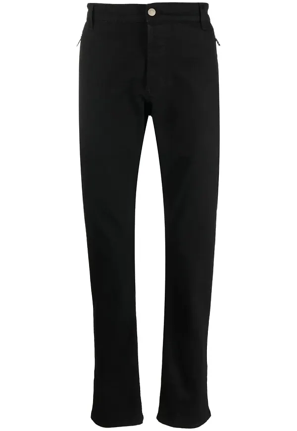 Alexander McQueen straight-jeans med ficka - Svart