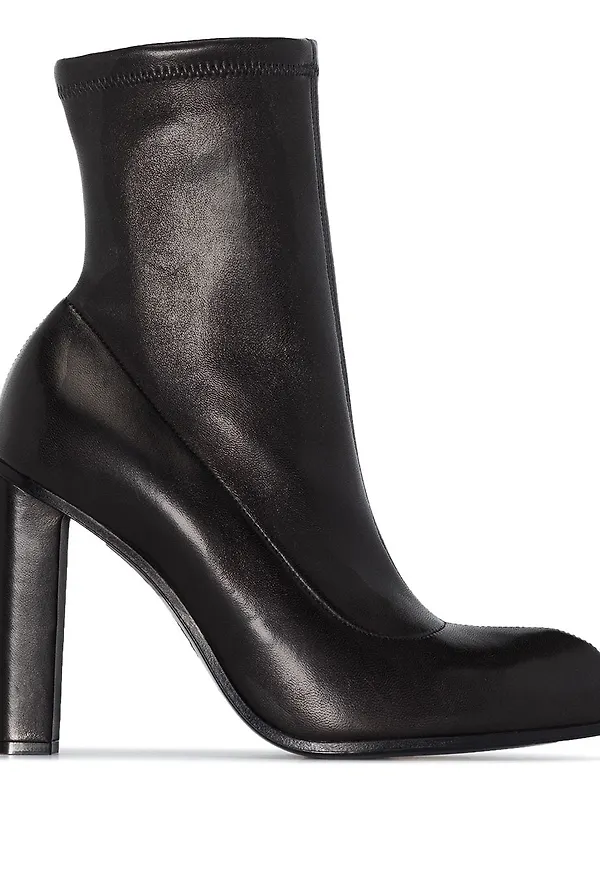 Alexander McQueen stövletter i stretch - Svart