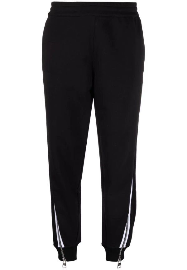 Alexander McQueen sweatpants med randdetalj - Svart