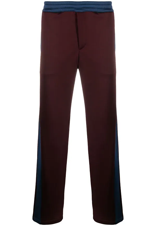 Alexander McQueen sweatpants med sidorand - Röd