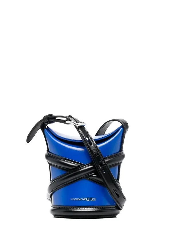 Alexander McQueen The Curve bucketbag - Blå