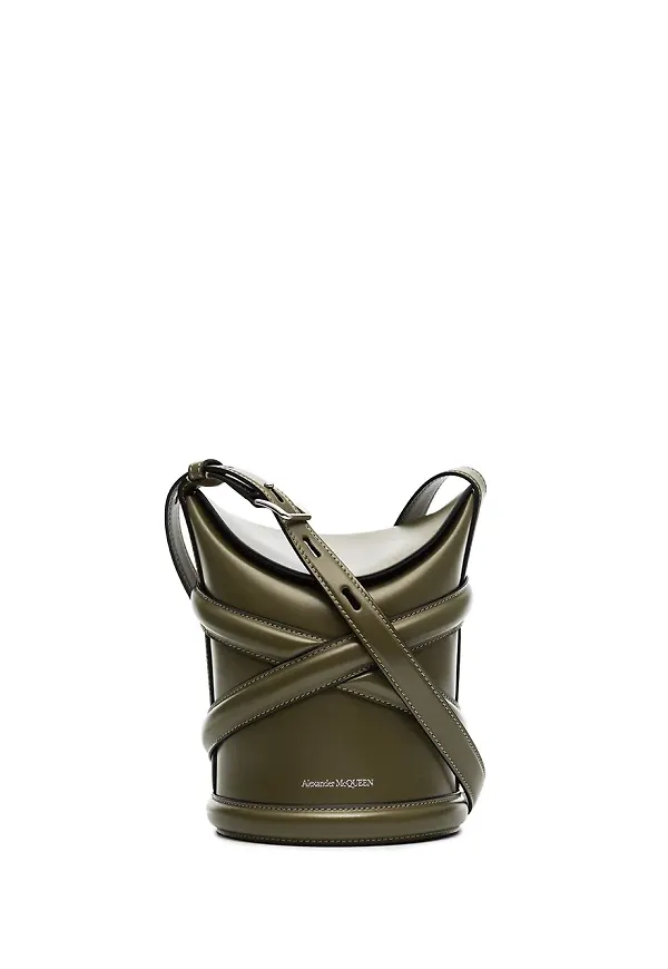 Alexander McQueen The Curve bucketbag - Grön