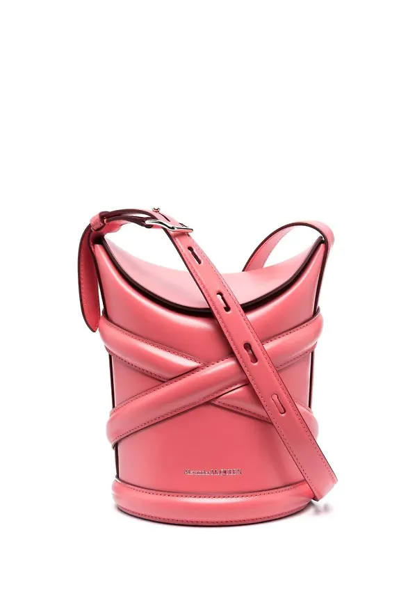 Alexander McQueen The Curve bucketbag - Rosa