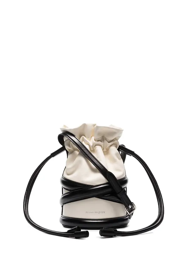 Alexander McQueen The Curve bucketbag - Vit