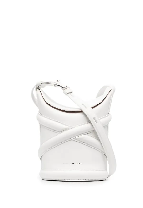 Alexander McQueen The Curve bucketbag - Vit