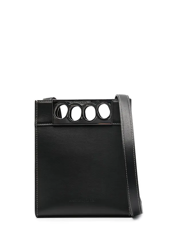 Alexander McQueen The Grip läderväska - Svart