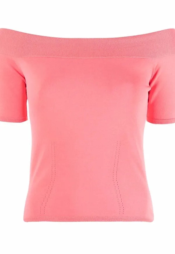 Alexander McQueen topp med båtringning - Rosa