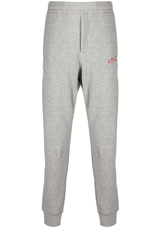 Alexander McQueen trackpants med broderad logotyp - Grå