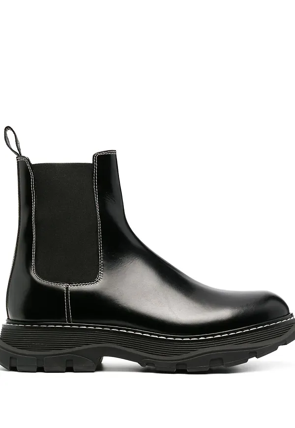 Alexander McQueen Tread Chelsea-boots - Svart