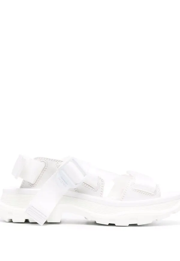 Alexander McQueen Tread platta sandaler - Vit