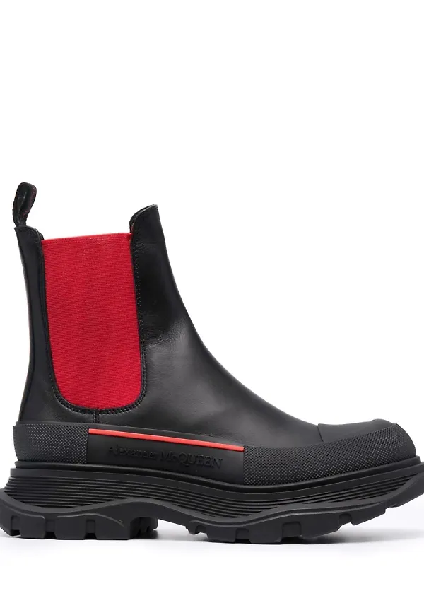 Alexander McQueen Tread Slick Chelsea-boots - Svart