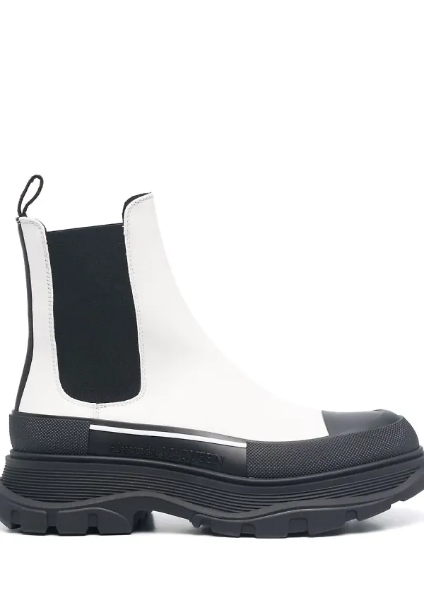 Alexander McQueen Tread Slick Chelsea-boots - Vit