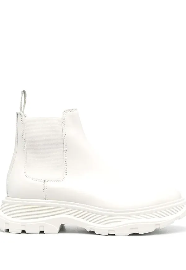 Alexander McQueen Tread Slick Chelsea-boots - Vit