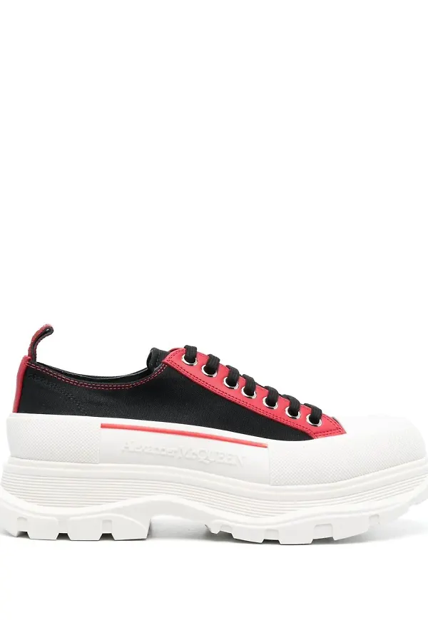 Alexander McQueen Tread Slick platåsneakers - Svart
