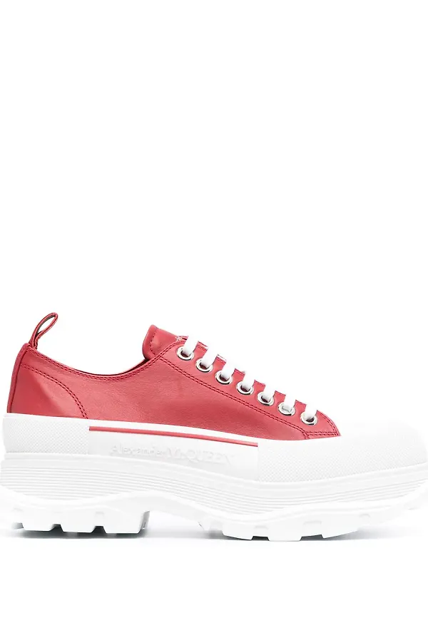 Alexander McQueen Tread Slick sneakers - Röd