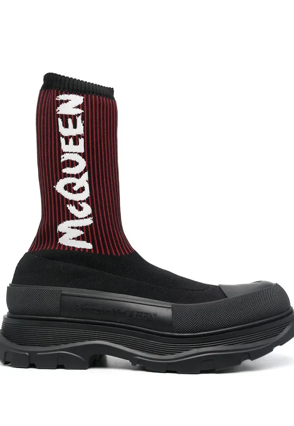 Alexander McQueen Tread Slick stövlar - Svart