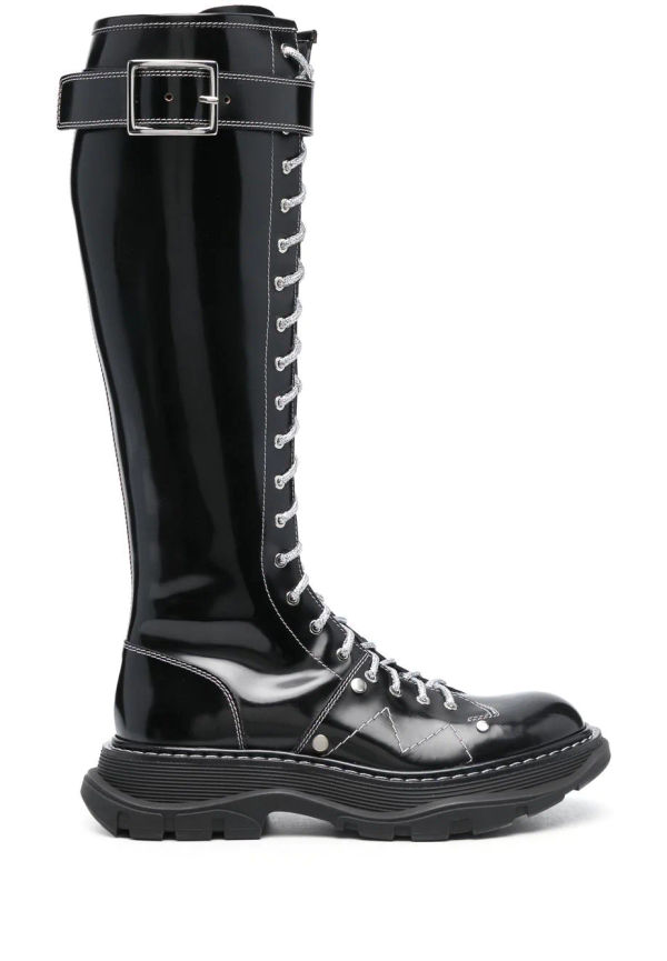 Alexander McQueen Tread Slick stövlar - Svart