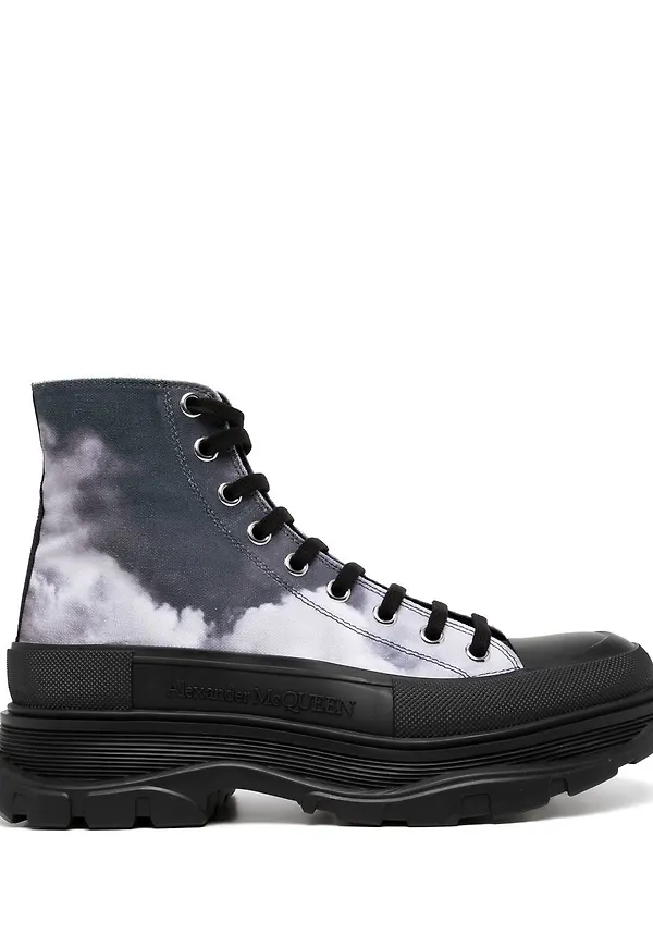 Alexander McQueen Tread Slick stövlar - Svart