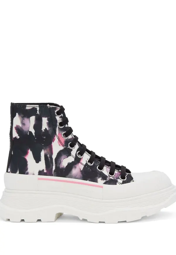 Alexander McQueen Tread Slick stövlar - Svart