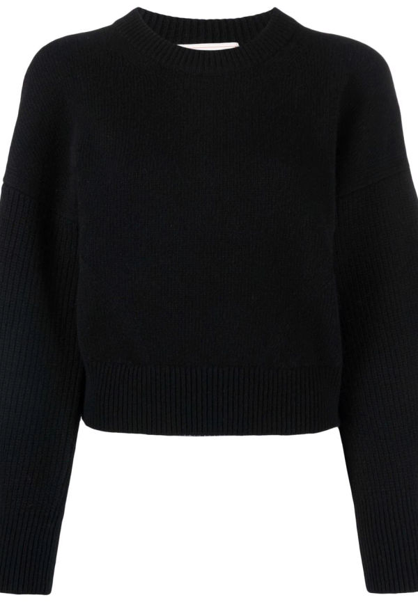 Alexander McQueen tröja med rundad hals - Svart