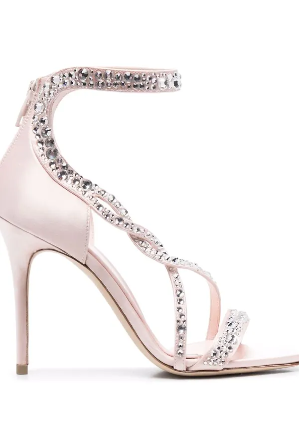 Alexander McQueen utsmyckade sandaler - Rosa