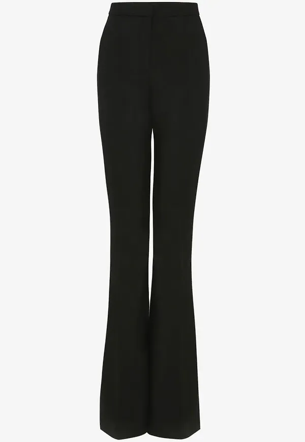 Alexander McQueen utsvängda byxor - Svart