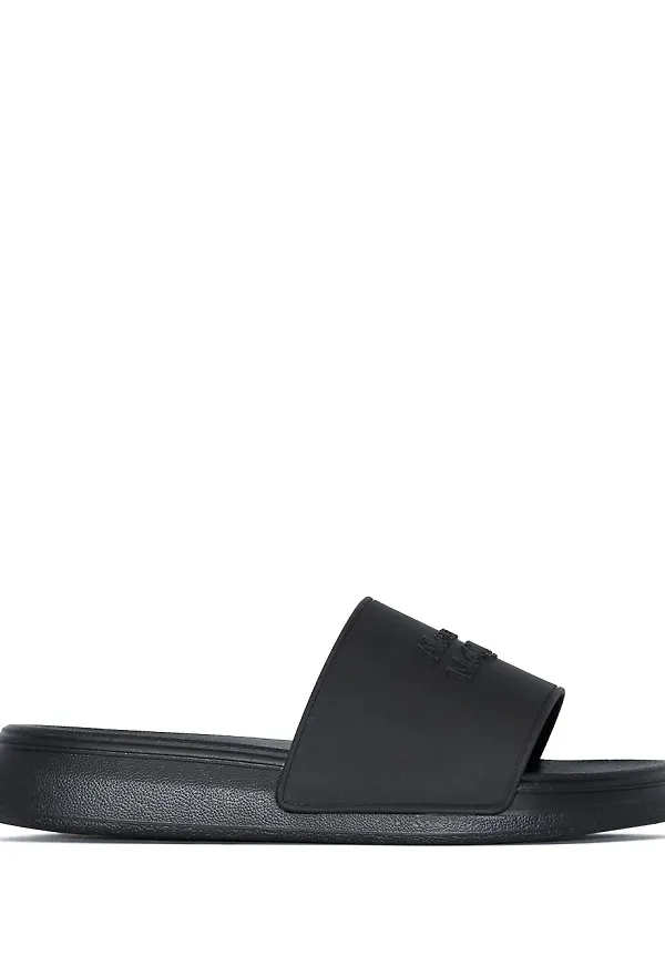 Alexander McQueen VLOGO sandaler med spänne - Svart
