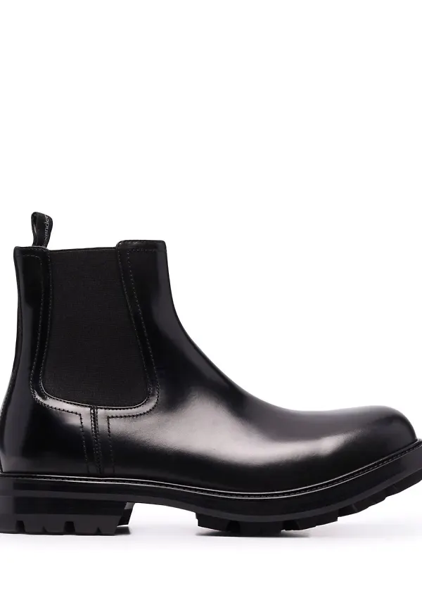 Alexander McQueen Watson Chelsea-stövlar - Svart