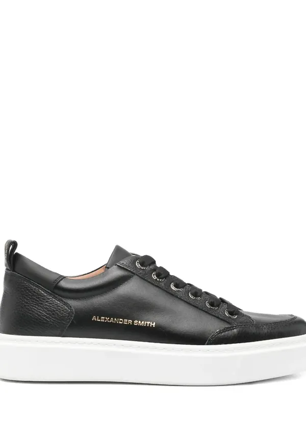 Alexander Smith Bond lädersneakers - Svart