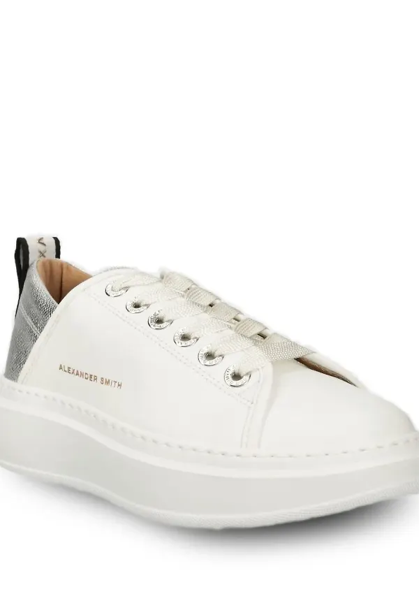 Alexander Smith Wembley sneakers med panel - Vit