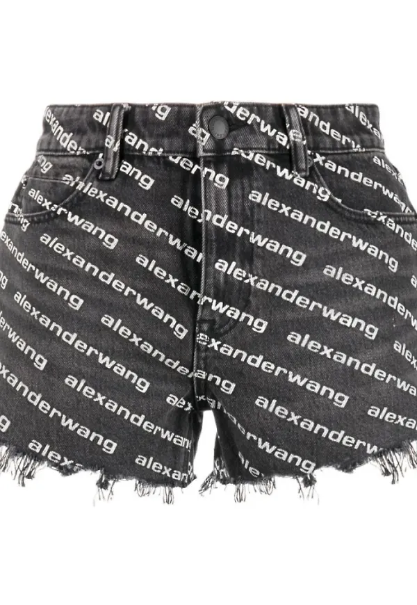 Alexander Wang Denim Shorts Grå, Dam