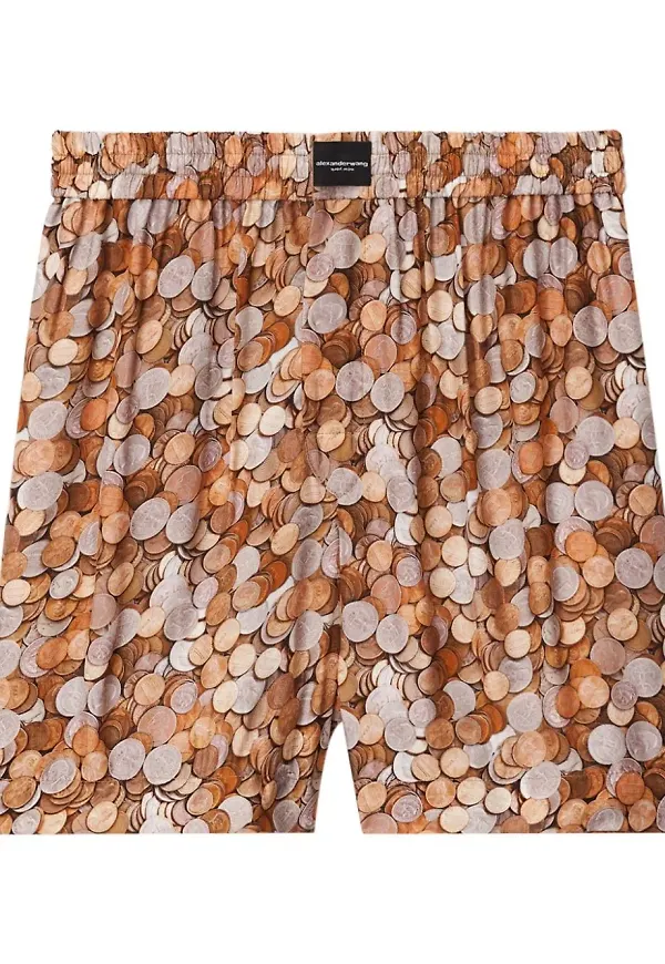 Alexander Wang elastiska shorts - Brun