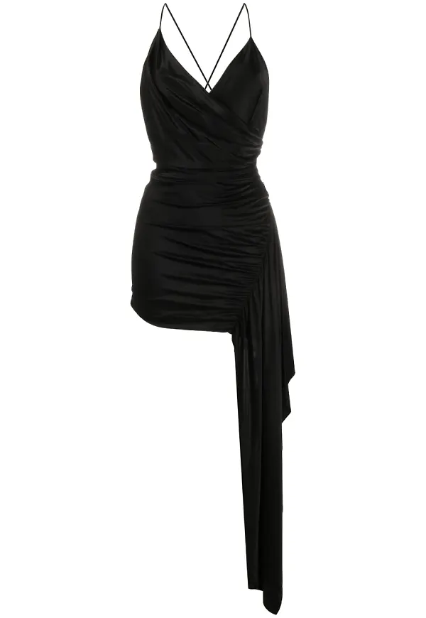 Alexandre Vauthier asymmetrisk kort klänning - Svart