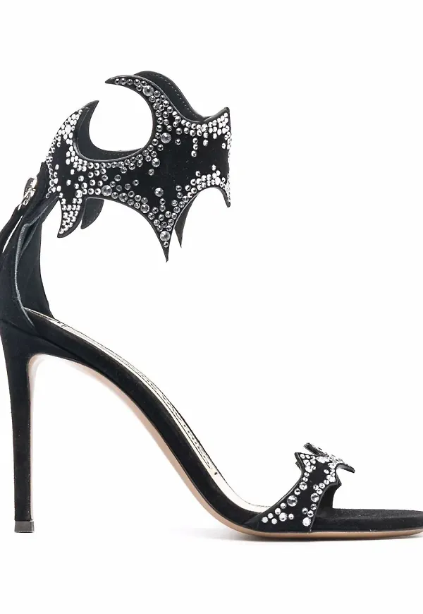 Alexandre Vauthier Betsy utsmyckade sandaler - Svart