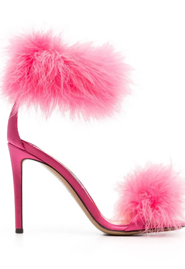Alexandre Vauthier sandaler med öppen tå - Rosa