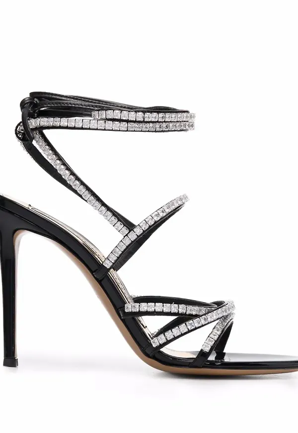 Alexandre Vauthier sandaler med strass - Svart