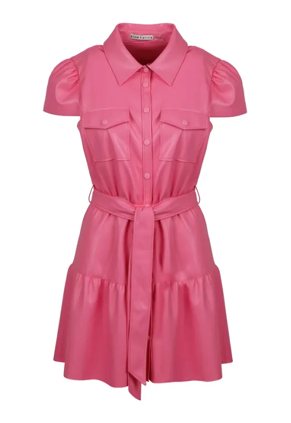 Alice + Olivia Shirt Dresses Rosa, Dam