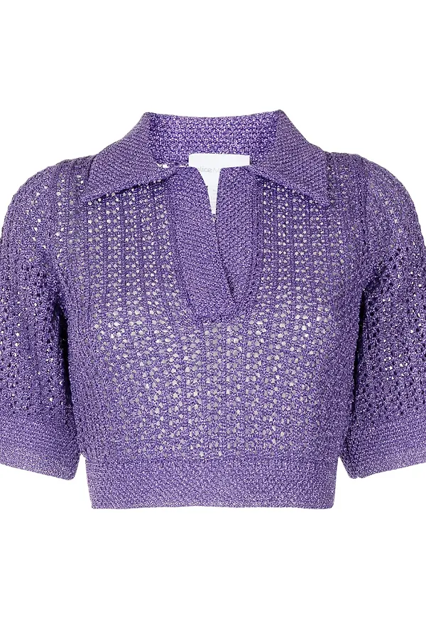 Alice McCall Flicker stickad pikétröja - Lila