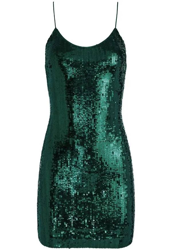 alice + olivia Nelle paljettklänning - Grön – Farfetch